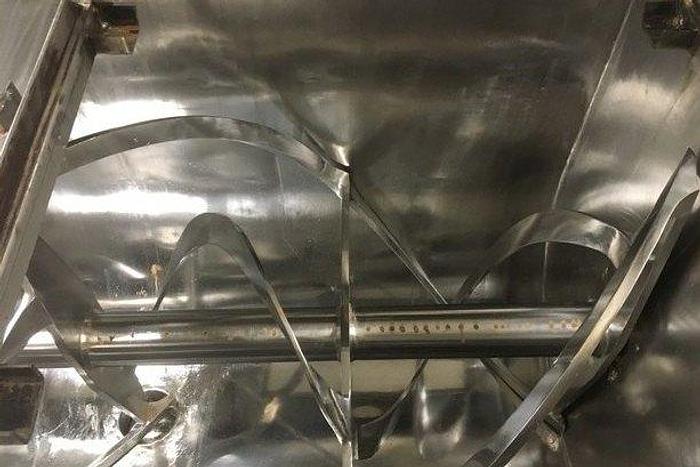 Used Mixer, Ribbon, 65 CF, S/st, 30 HP, Sanitary, Double Ribbon, #D742330