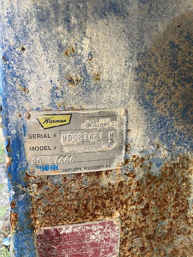 Used Used Weir Warman Model 064EAHCCCMM8282  6 X 4 EAH slurry pump