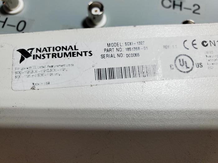 Used NI (Lot of 2) SCXI-1327 High-Voltage Attenuator Terminal Block