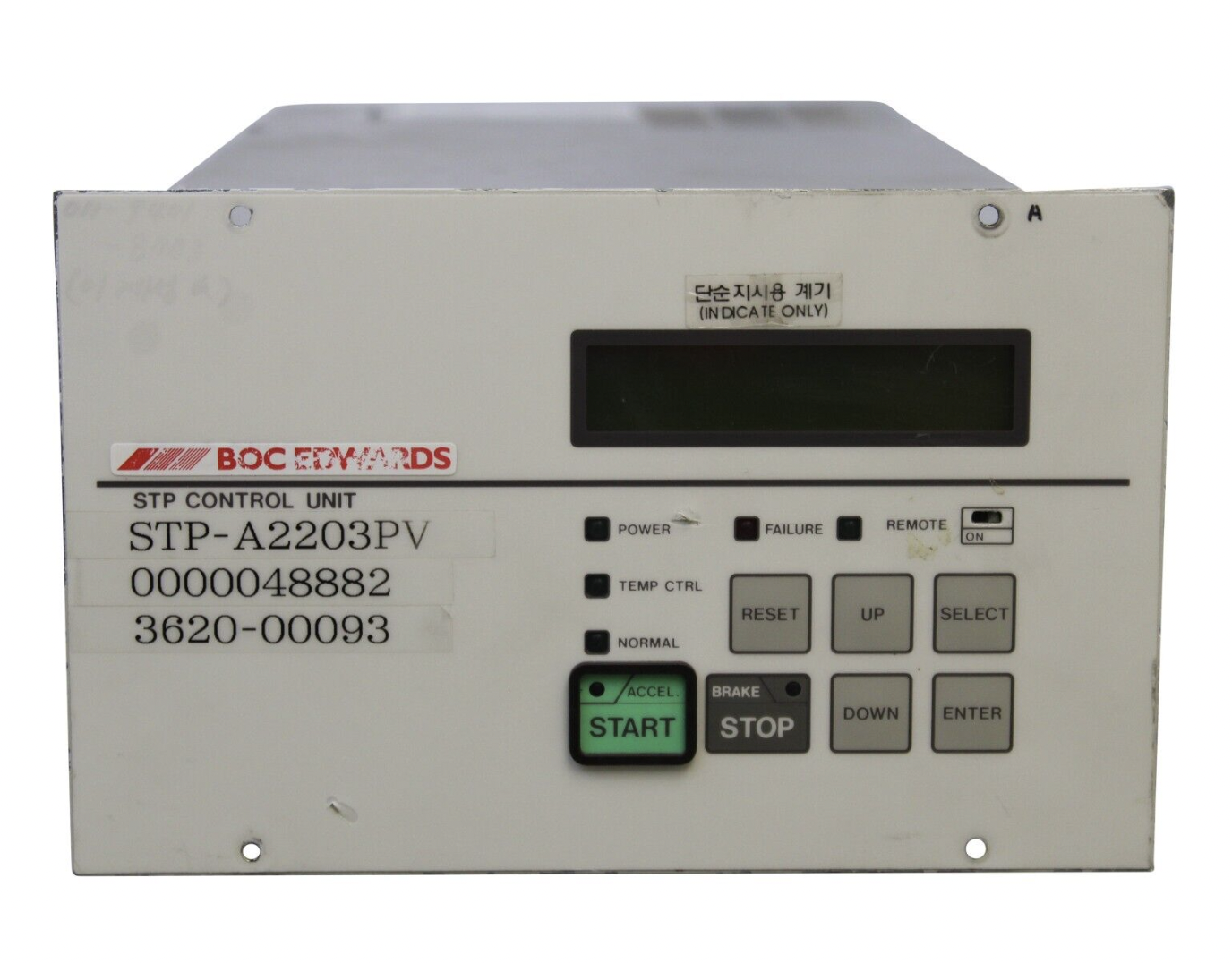 Used BOC Edwards SCU-A2203PV TURBOMOLECULAR PUMP CONTROL UNIT 200-240V