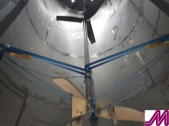 Used Meura 50,000 Litre Stainless Steel Insulated Mix Tank with Internal Coil