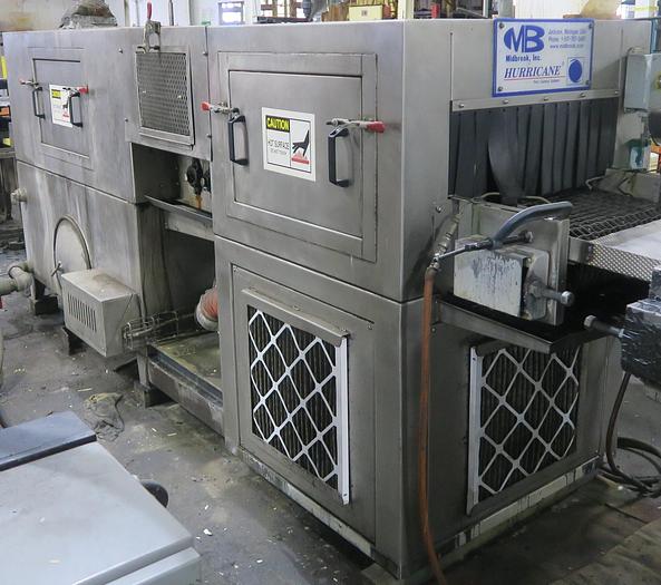 Used Midbrook Cyclone 24"W Stainless Belt Washer