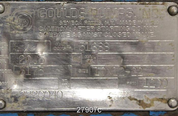 Used Goulds-3175-Goulds 3175 L Power #27907