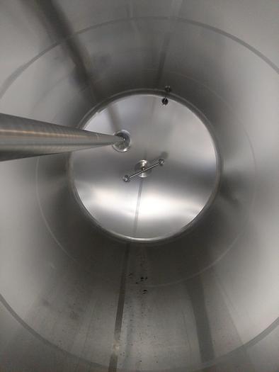 Used 6,500 GALLON DCI REFRIGERATED VERTICAL SILO TYPE STORAGE TANK – S/S (#9532)