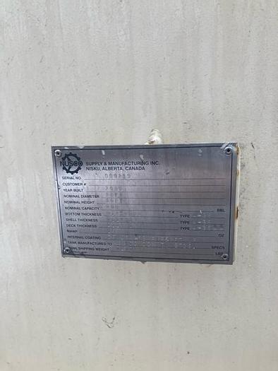 200 bbl internal coated tank