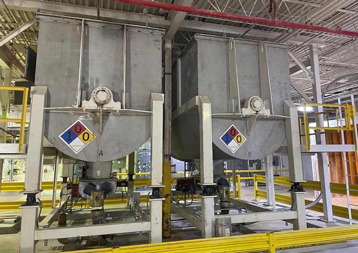 Used 700 CU. FT. HAYES & STOLZ RIBBON BLENDERS - S/S - (2) AVAILABLE