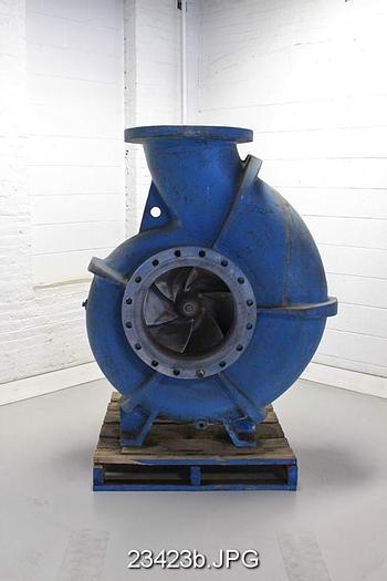 Used Goulds 3175 Pump, 3175L, 18X18X22, 6-Vane Impeller, 20" Impeller Diameter, Ss Casing, Ss Impeller, Ss Stuffing Box, Ss Suction Side Plate, Packing #23423