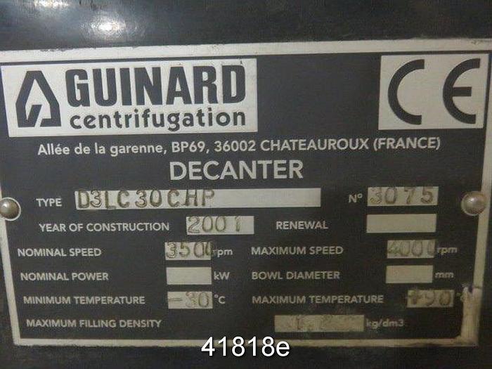Used Andritz-Ruthner Decanter Centrifuge #41818