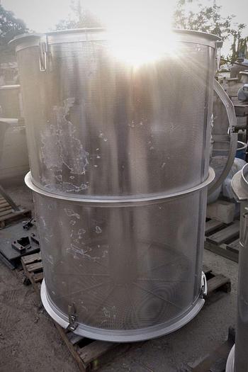 Unused Basket, Perf, S/st, 250 Gallon, 1/16" Perforations, Unused #S744084