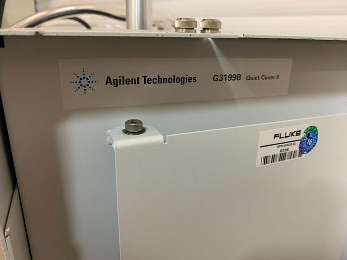 Used Agilent Quiet Cover II G3199B with Edwards E1M18 + accessories
