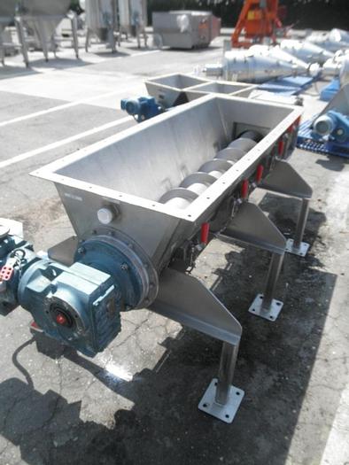 Used Hopper, 150 CF, S/st, 50" X 36" X 9', Live Bottom Bin #S740528