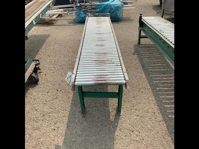 Used Roller Case Conveyor 8' Long x 16" Wide