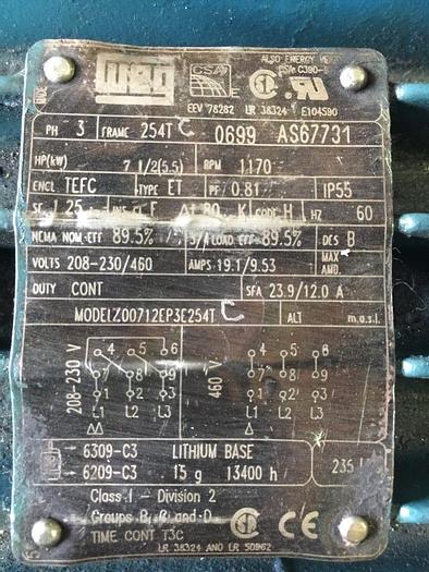 Used 13 IN. X 15 IN. PRATER FLAKE BREAKER – 7.5 HP (#9068)