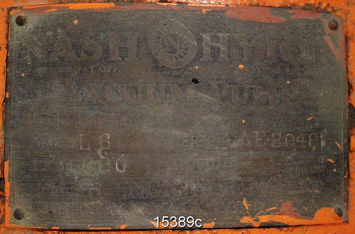 Used Nash L6 Vacuum Pump #15389