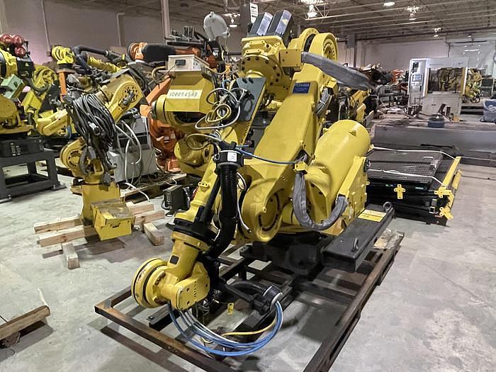Used 2012 FANUC R2000IB/100P 6 AXIS 3500 MM X 100 KG PEDESTALL MOUNT ROBOT