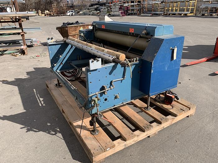 Used 60" ROSENTHAL SHEETER W/ 3" AIR SHAFT AND SCORE SLITTING