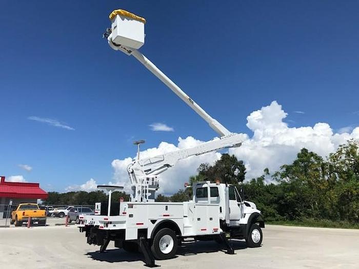 Used 2013 International 7300 4x4 Altec AM55-MH 60ft Over-Center Bucket Truck - C53093