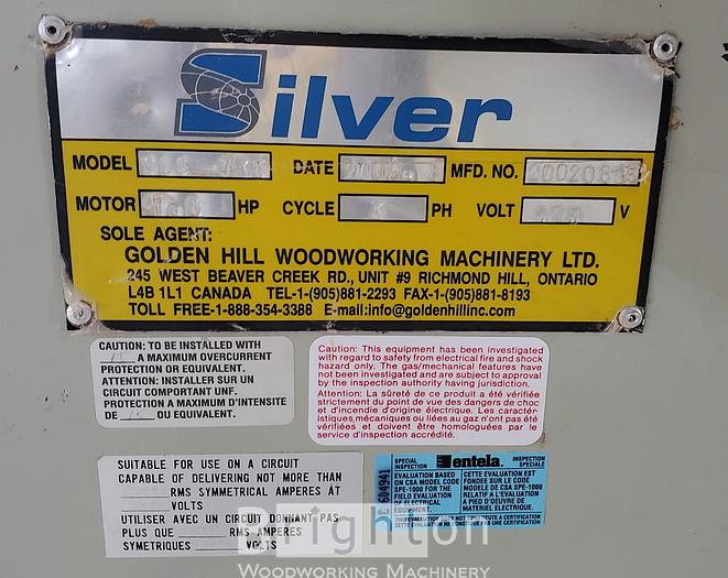 Used 2002 Silver SLS 735, Used Spindle Shaper