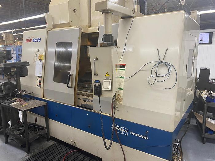 Used Doosan Daewoo 4th Axis Vertical Machining Center Model: DMV-4020