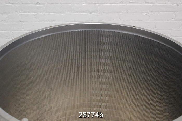 Used Voith VS 20 Slotted Pressure Screen Basket, 0.25" Slots #28774
