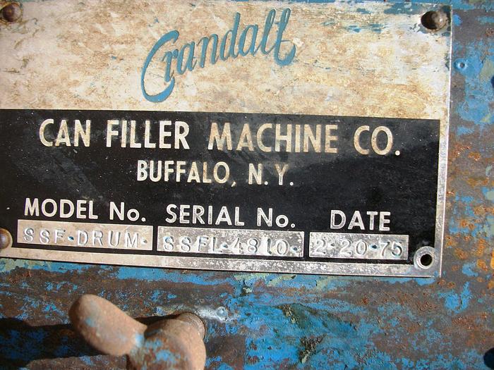 Used Filler, Drum, Crandell, Scale, Hydraulic, S/st, #S330010