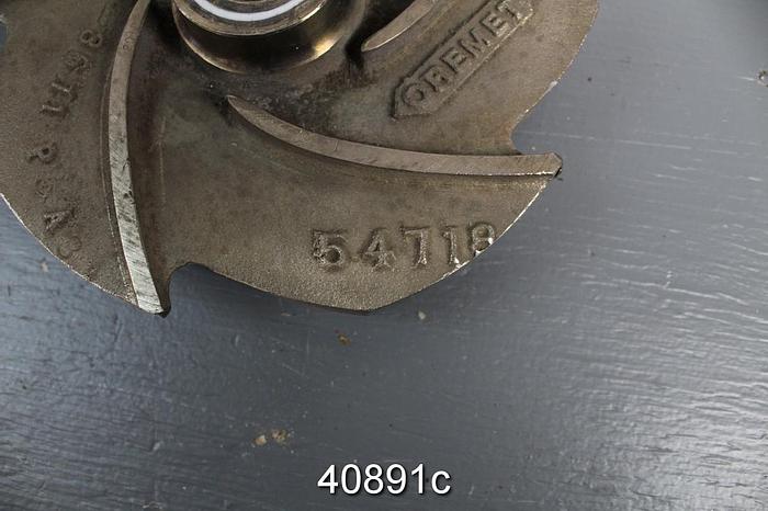 Used Goulds 3196 1.5x3x10 5-Vane, 7.25" Titanium Impeller #40891