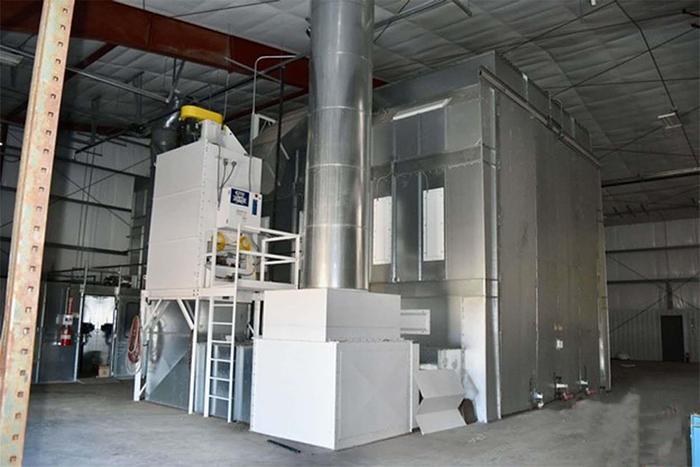 Used 2014 Col-Met Combination Spray Booth, Curing Oven & Paint Kitchen