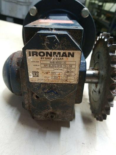 Used Lesson Washguard C6T17VC3G, Ironman By Grove Gear NH-BLMQ-818-15-L-56 1-1/2hp