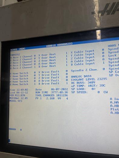 Used 2005 HAAS VF-3 4-Axis with Rotary Table CNC Vertical Machining Center