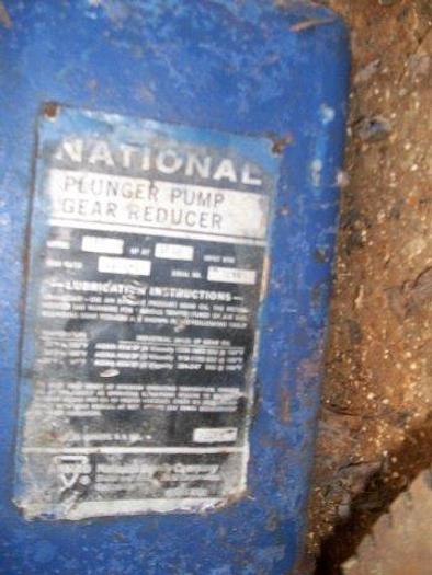 Used National J-165 Triplex Pump Gear Reducer