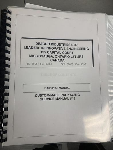 Used 62" DEACRO MODEL DA-650 DUPLEX CENTER-WIND SLITTER REWINDER 24" DIAMETER REWIND- (PENDING SALE)
