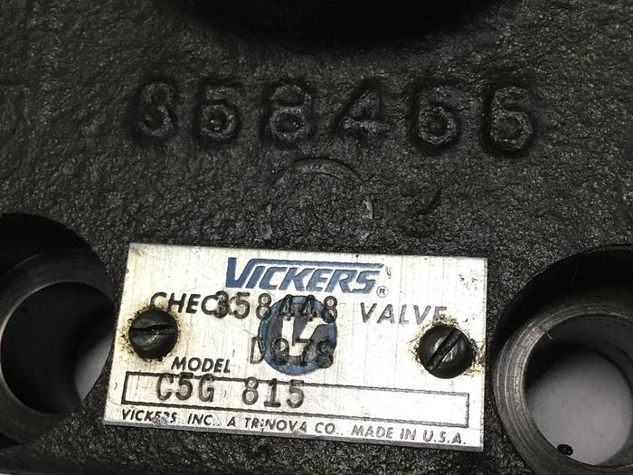 Used VICKERS Check Valve C5G815 #99110