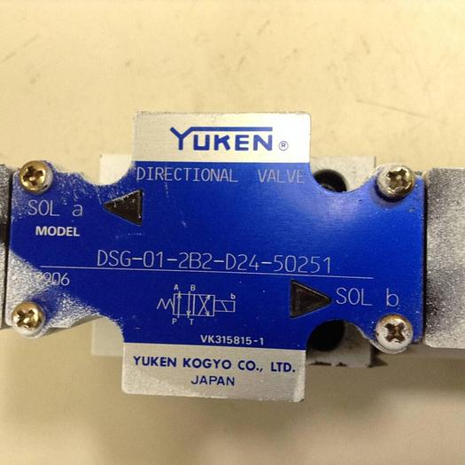 Used YUKEN Directional Valve DSG-01-2B2-D24-50251 #72518