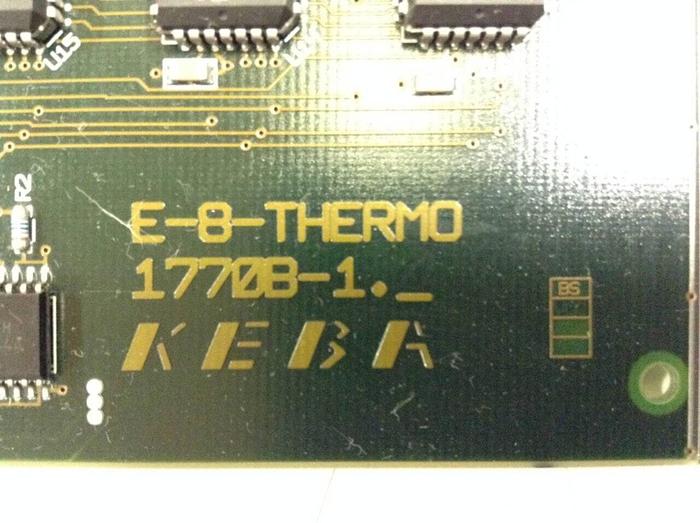 Used KEBA / Engel Circuit Board E-8-THERMO 1770B-1 USED