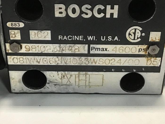 Used BOSCH Valve 081WV06P1V1033WS024/00D51 USED