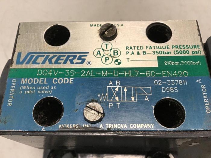 Used VICKERS Valve DG4V3S2ALMUHL760EN490 #138823