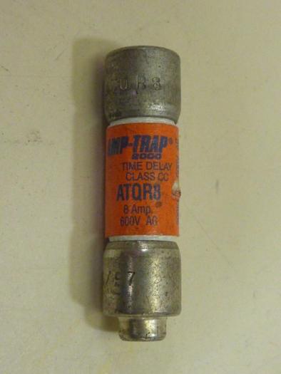 Used FERRAZ SHAWMUT 8 Amp Fuse ATQR8 #62353