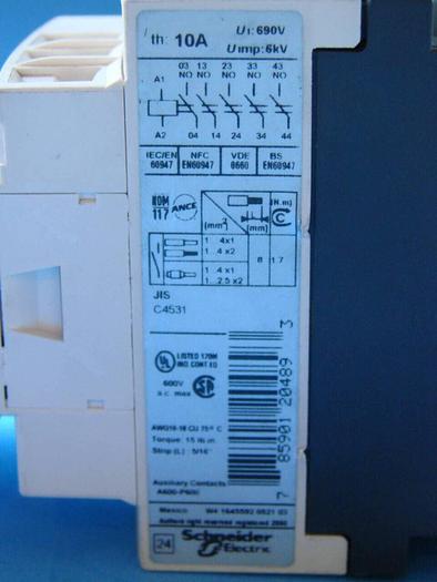 Used TELEMECANIQUE Control Relay CAD72REQ3828G5 #33396