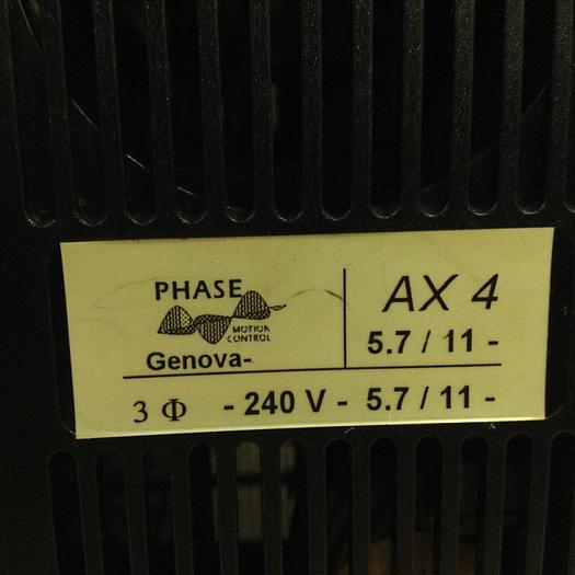 Used PHASE MOTION CONTROL Brushless Motor Control AX4 AX-4 USED