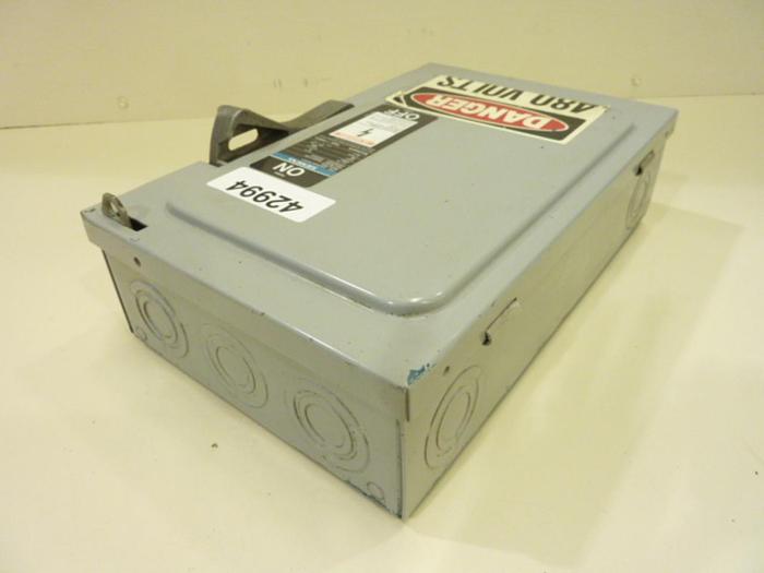 Used SIEMENS 30 Amp Disconnect Switch F351 #42994