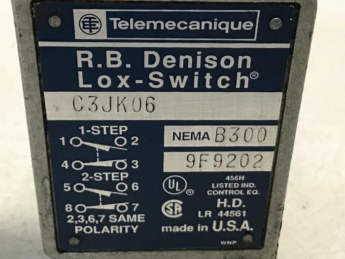 Used TELEMECANIQUE Limit Switch C3JK06 #121448