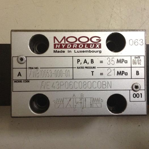 Used MOOG Valve WE43P06C08QC0BN #85088