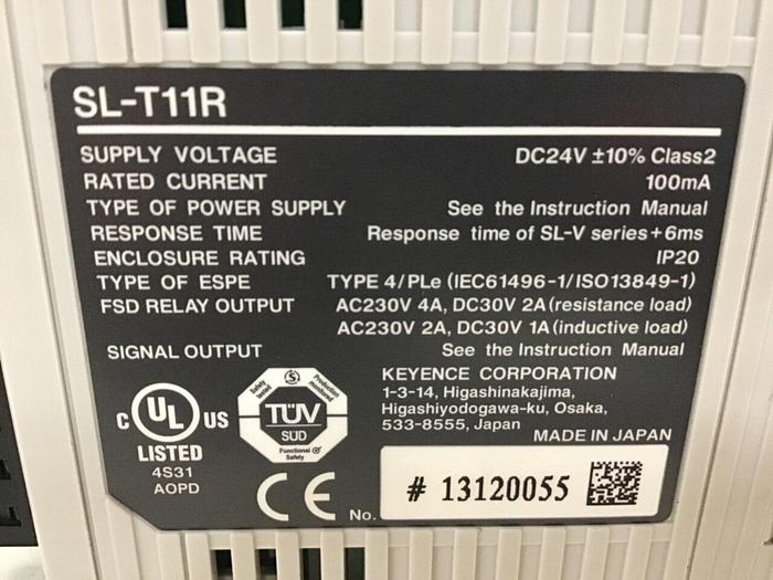 Used KEYENCE CORP Relay Terminal SL-T11R #143455