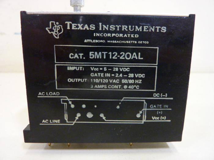 Used TEXAS INSTRUMENTS Output Module 5MT12-20AL #54528