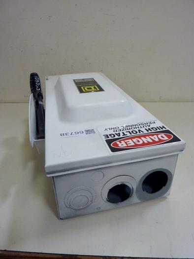 Used SQUARE D Disconnect Switch HU363 SER F1 #66738