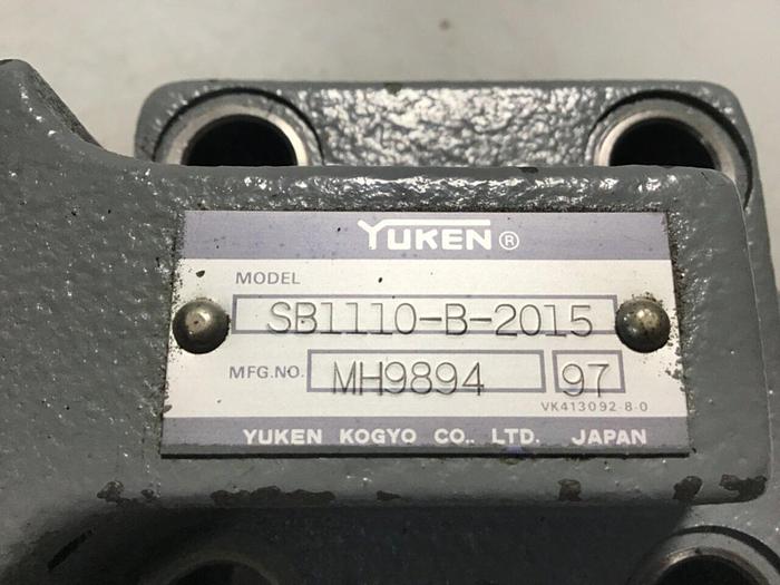 Used YUKEN Relief Valve SB1110-B-2015 USED