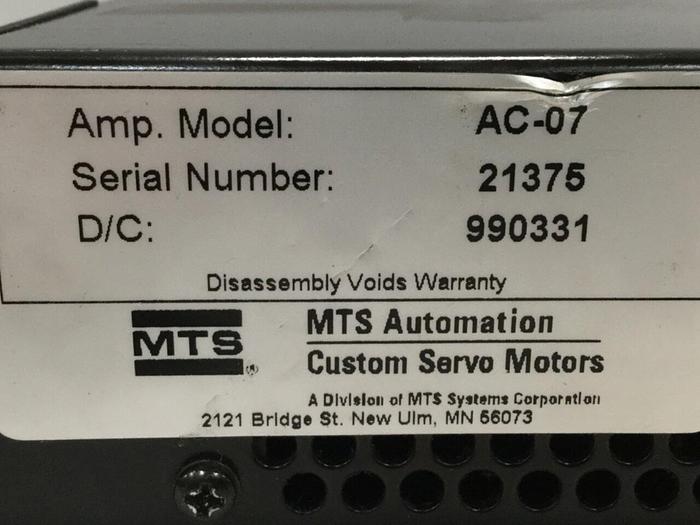Used MTS Servo Drive AC-07 Used