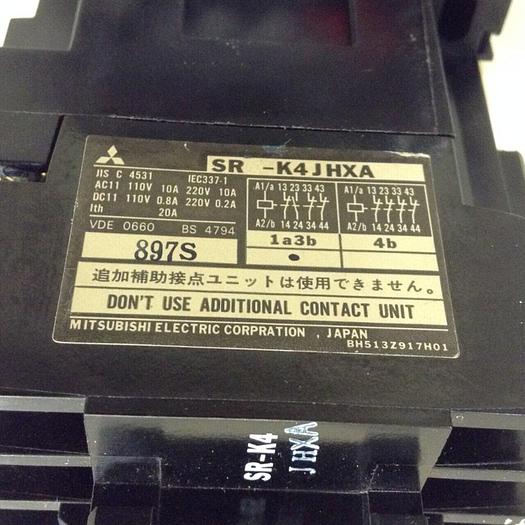 Used MITSUBISHI Contactor SR-K4JHXA #76109