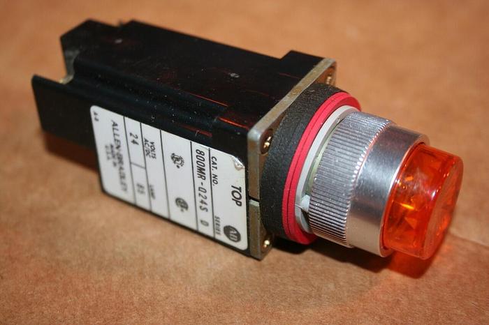 Used ALLEN BRADLEY Indicator Light 800MR-Q24S AMBER Used