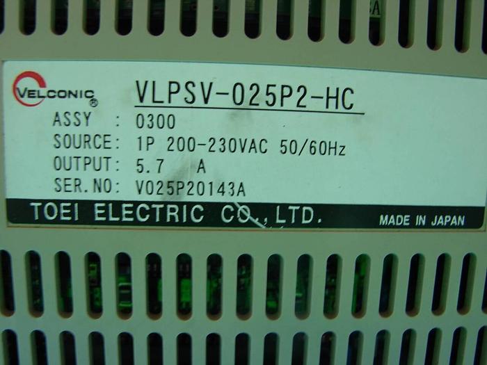Used VELCONIC Control VLPSV-025P2-HC Used